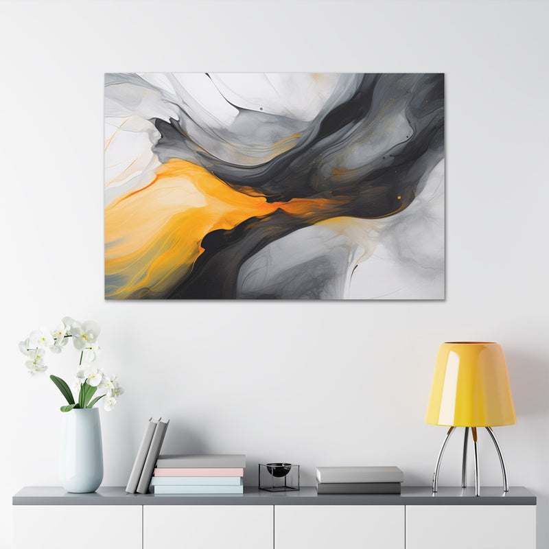 Abstract art color gray5 Canvas