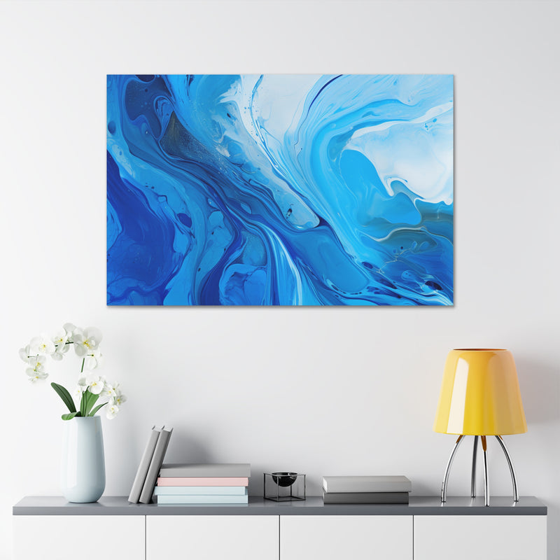 Abstract art color blue4 Canvas